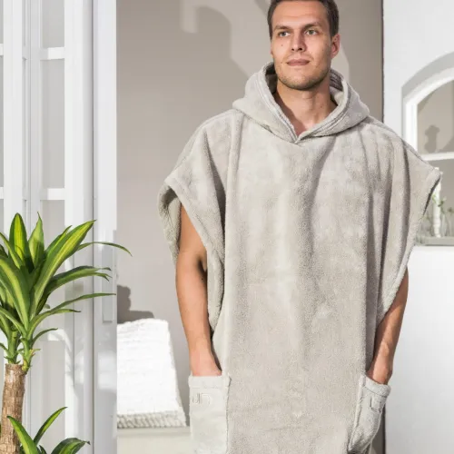 LUIN LIVING luxusní poncho osuška, písková
