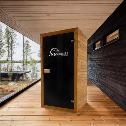 Interiérová infrasauna LAWA z thermowoodu – včetně dopravy ve smontovaném stavu