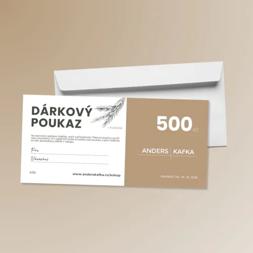 ANDERS&KAFKA Dárkový poukaz v hodnotě 500 Kč
