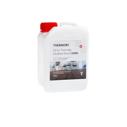 THERMORY OLEJ TMAVÝ – pro ošetření thermowoodu, balení 2,5 L